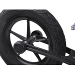 Detské odrážadlo Tiny Bike gumové kolesá čierno-červené